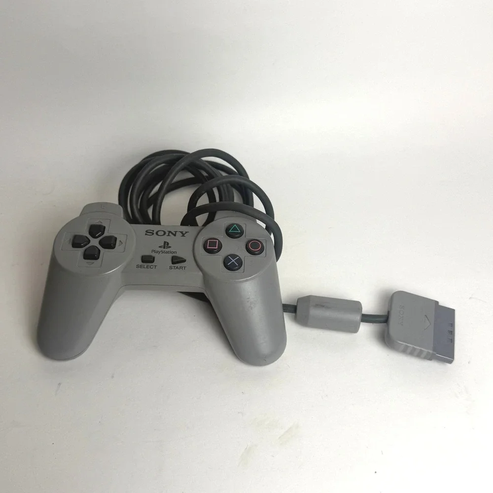 Sony PlayStation‎ PS1 Controller SCPH-1080 Grey Wired Original OEM Accessory